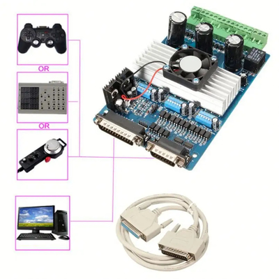 3 asbestuurder TB6600 met parallelle kabel voor NEMA17-stepper motor