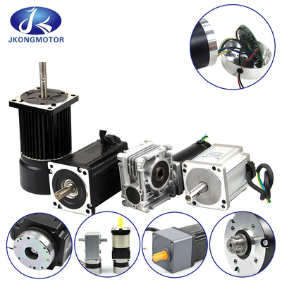 Jkongmotor 28mm-130mm/ Vermogen 10W-2000W/ CE RoHS / Aanpasbaar / BLDC borstelloze DC-motoren met versnellingsbakcontroller