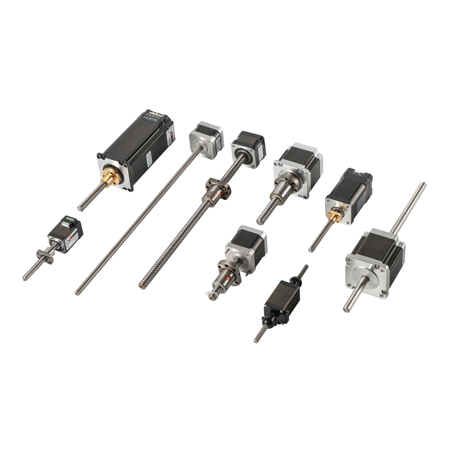 Jkongmotor 12V 24V NEMA 8 11 17 23 24 34 42 52 Mini Micro Ball Screw Lineaire Geaired Closed Loop Stepper Motor met rem
