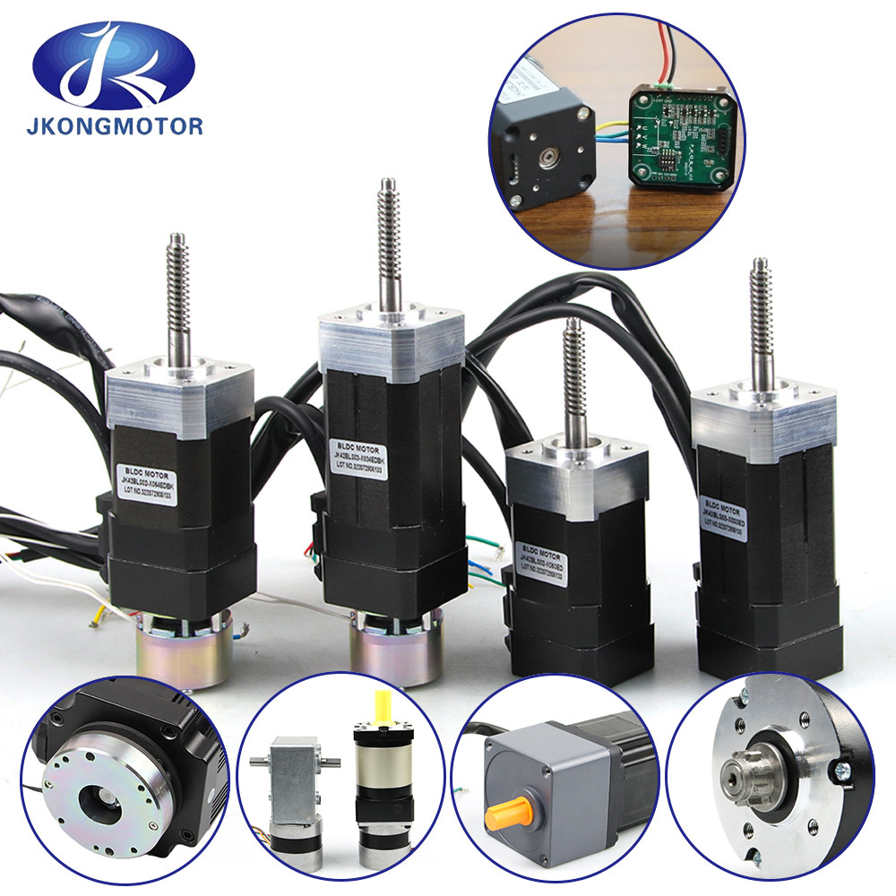 Jkongmotor JK42BLS01-X011 4000rpm 24v Low Noise Brushless Dc Bldc Motor met Encoder voor Baby Automatic Cradle